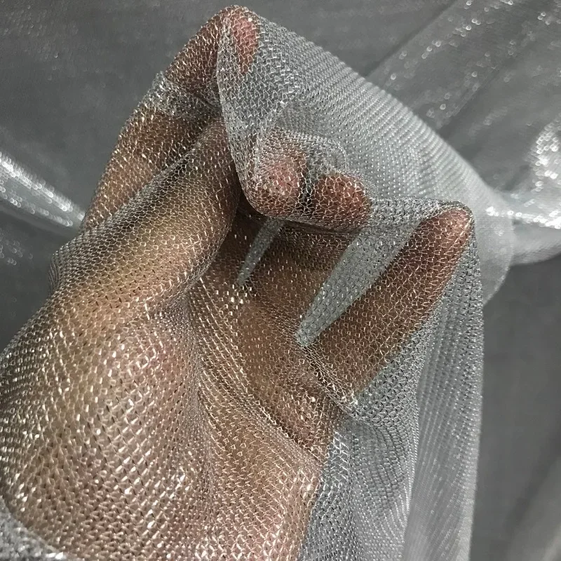 Crystal Mesh Fabric - Сетчатая эластичная ткань блестящая легкая маленькая