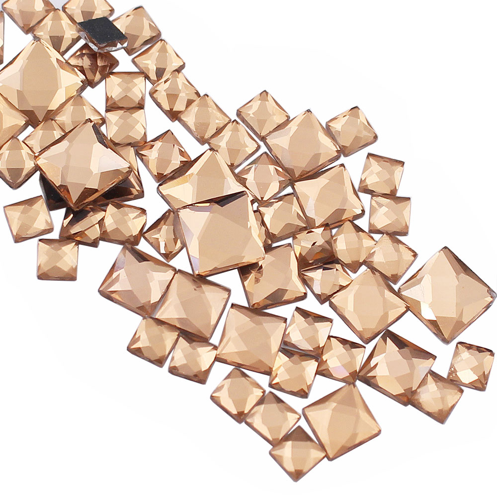 Hotfix Rhinestone Sheet - Стразы квадратной формы 5 мм, 8