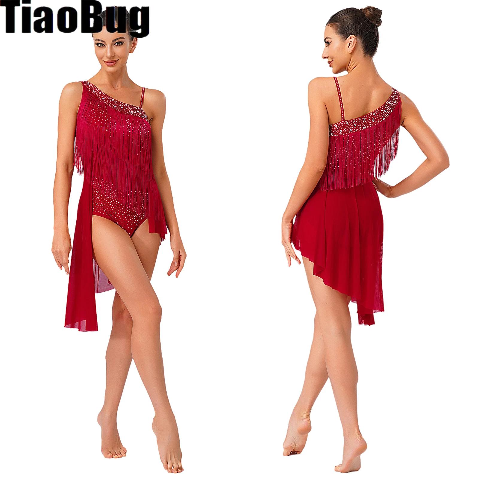 Rhinestone Banding Trim - Женское трико для латинских танцев с
