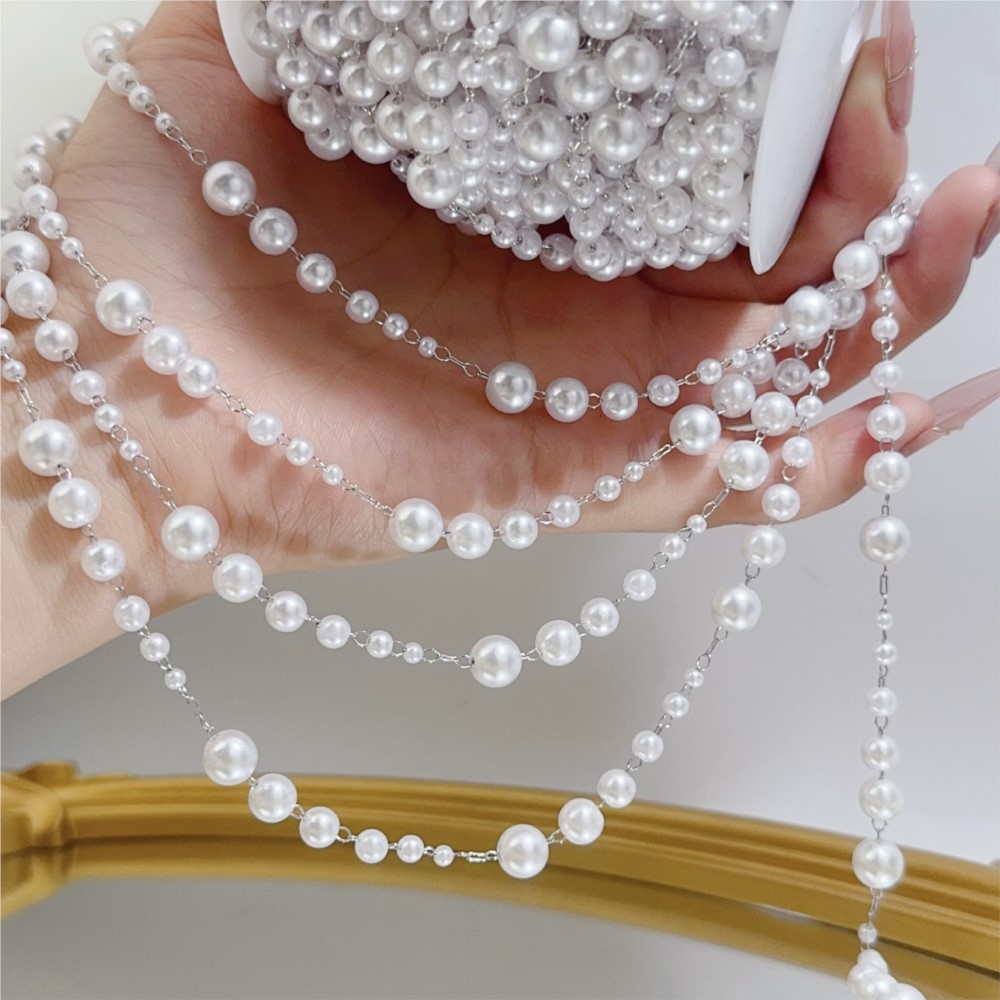 1 метр 3-8 мм бисер из искусст – обзор и цена Pearl Trim Chain