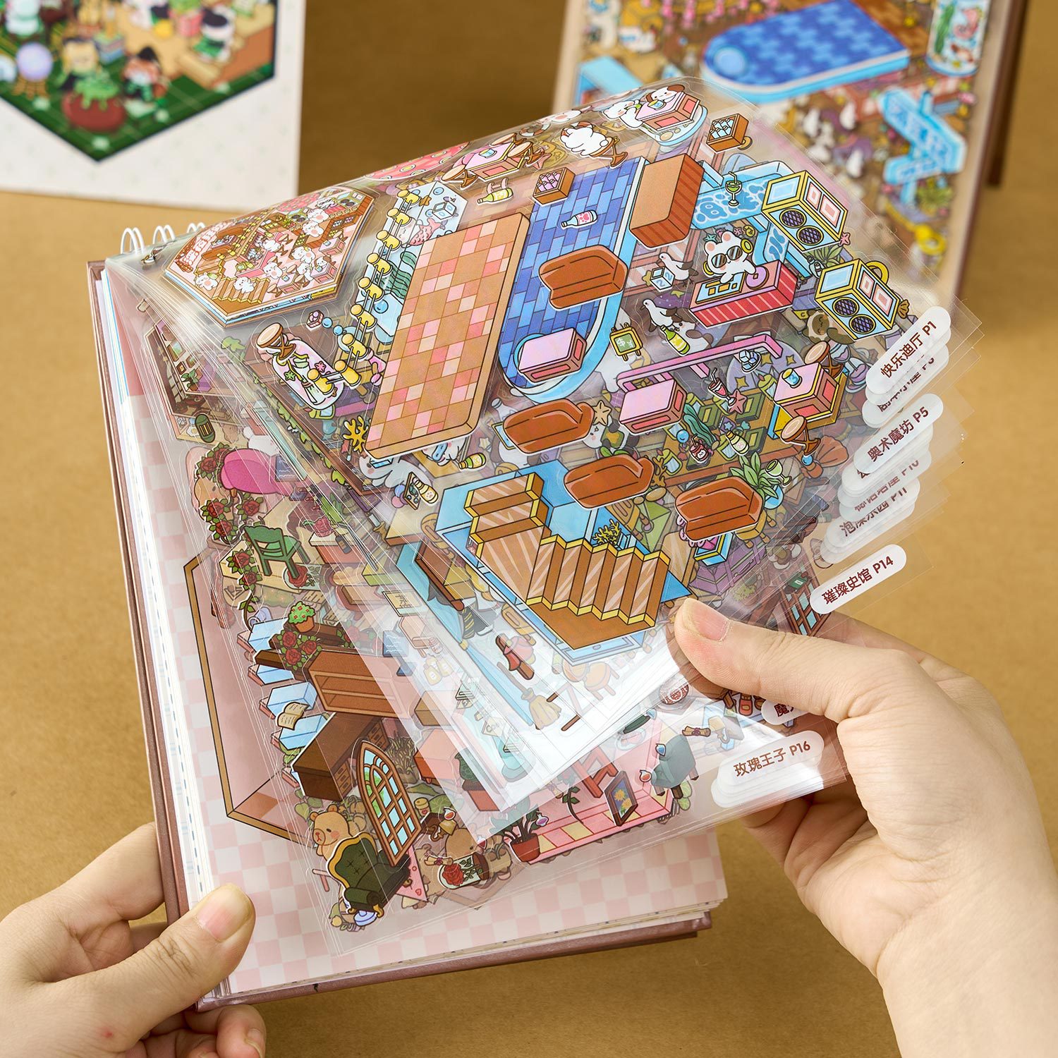 Книга 3D-миниатюрных наклеек,  – обзор и цена Glitter Vinyl Roll