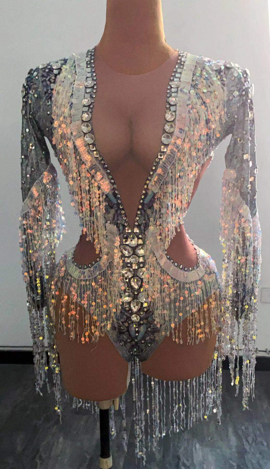 Женское блестящее серебристое  – обзор и цена Rhinestone Banding Trim