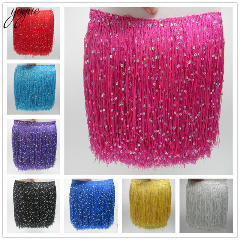 YOYUE 1 ярд, 20 см, длинные по – обзор и цена Beaded Trim Fringe