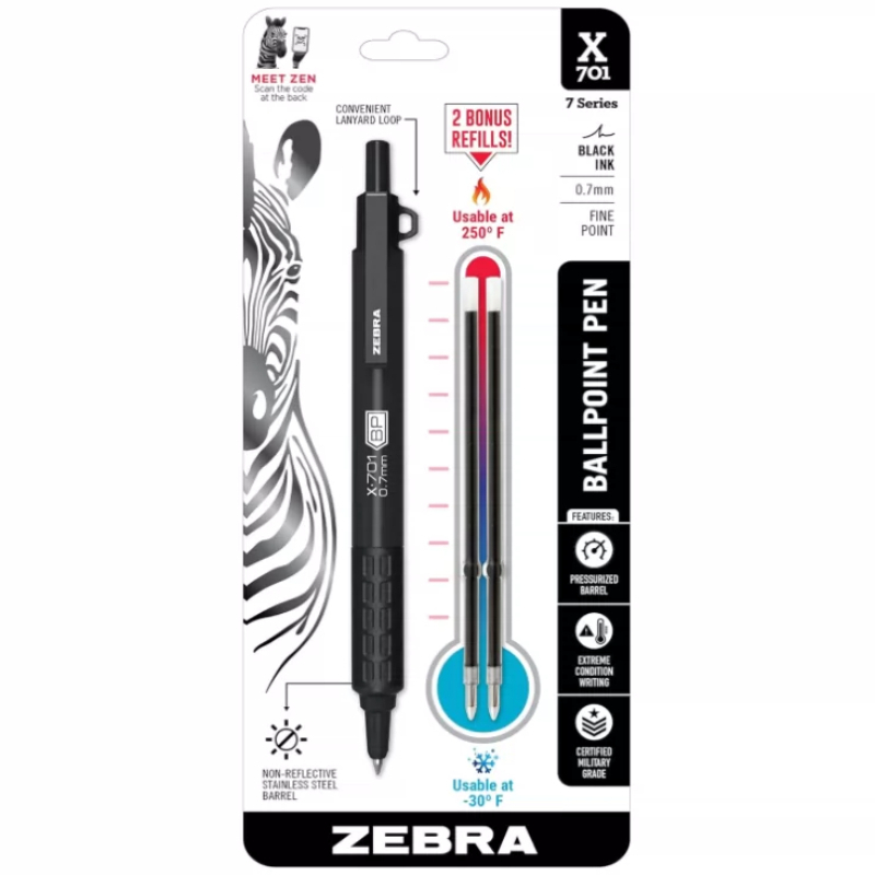 Японская шариковая ручка ZEBRA – обзор и цена Zebra Pen F-301