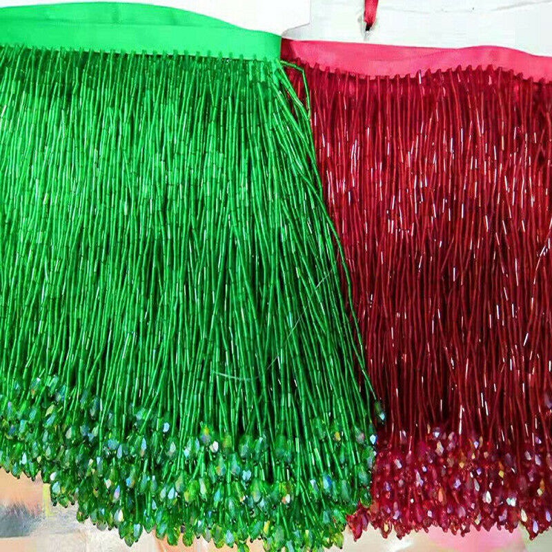 Кружевная бахрома с кристаллам – обзор и цена Beaded Trim Fringe
