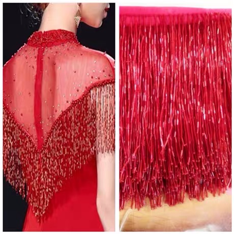 Серебряная бахрома из бисера д – обзор и цена Beaded Trim Fringe