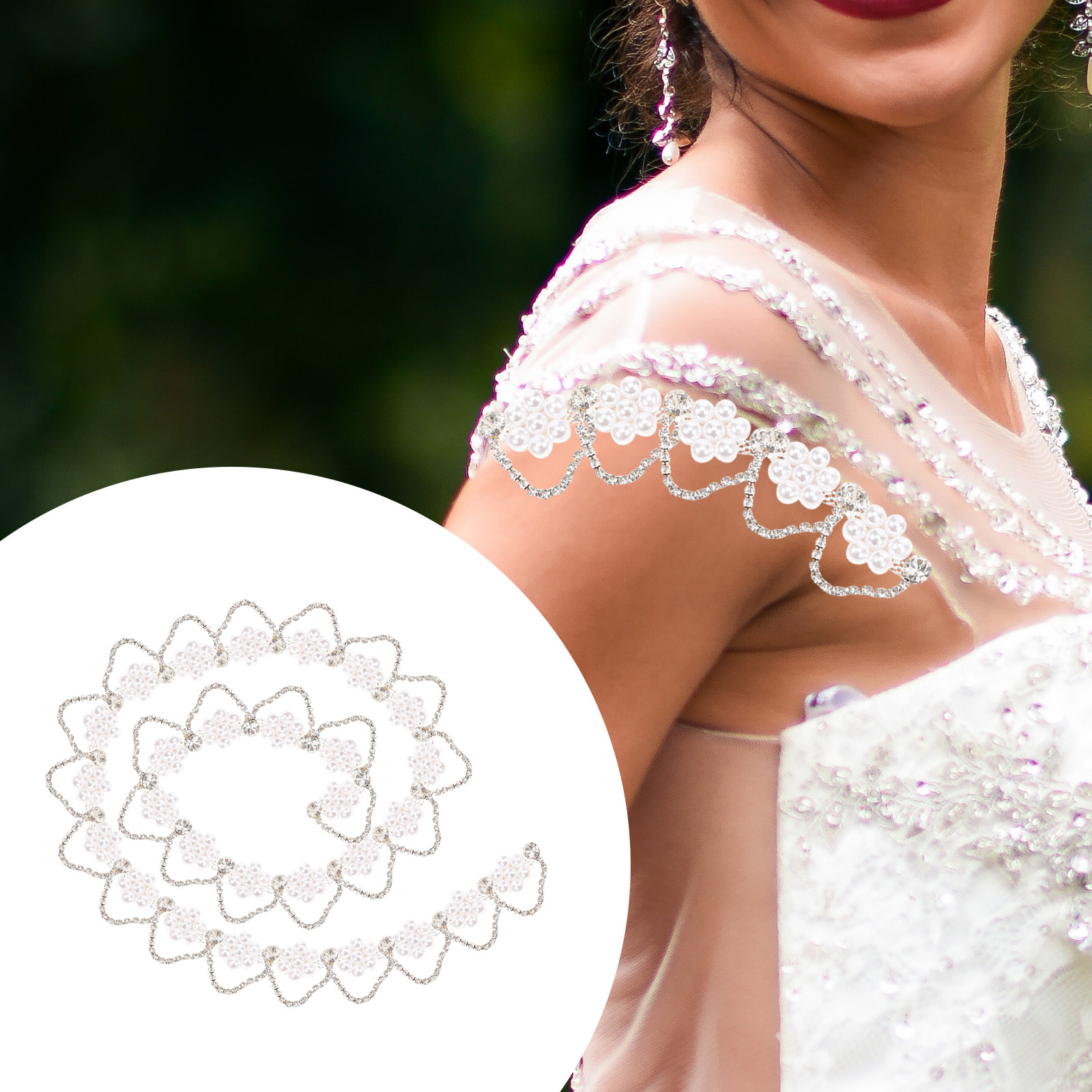 Изысканная отделка из страз и  – обзор и цена Pearl Trim Chain