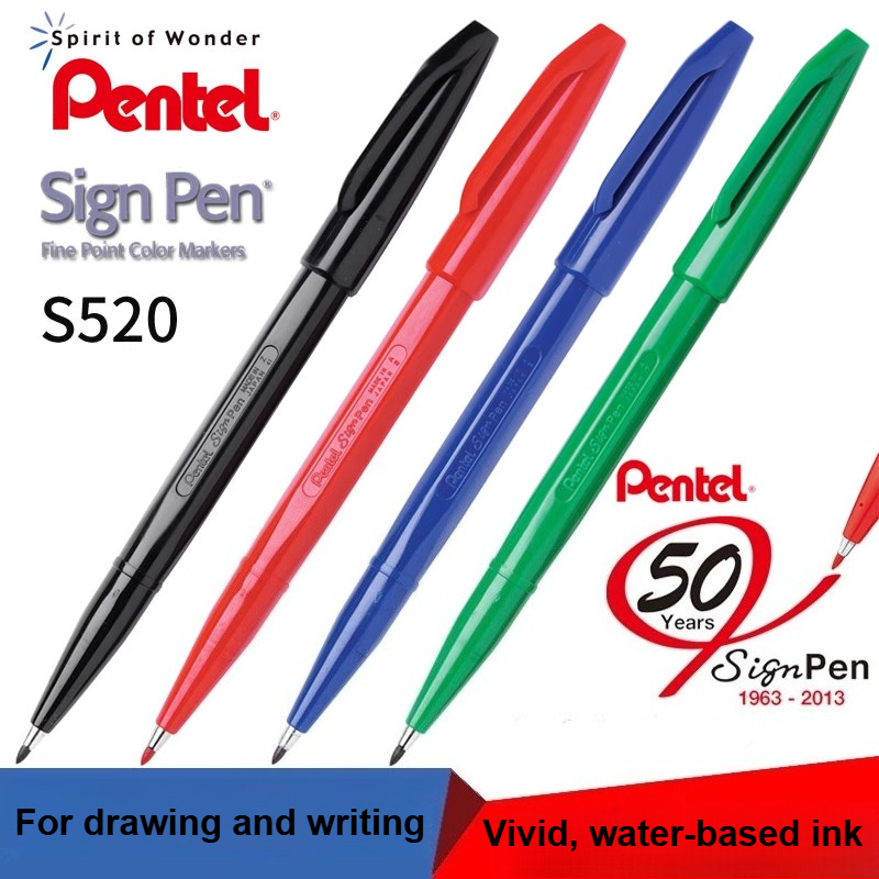 1/3/12 шт., ручка для вывески  – обзор и цена Pentel Pen Sign Pen