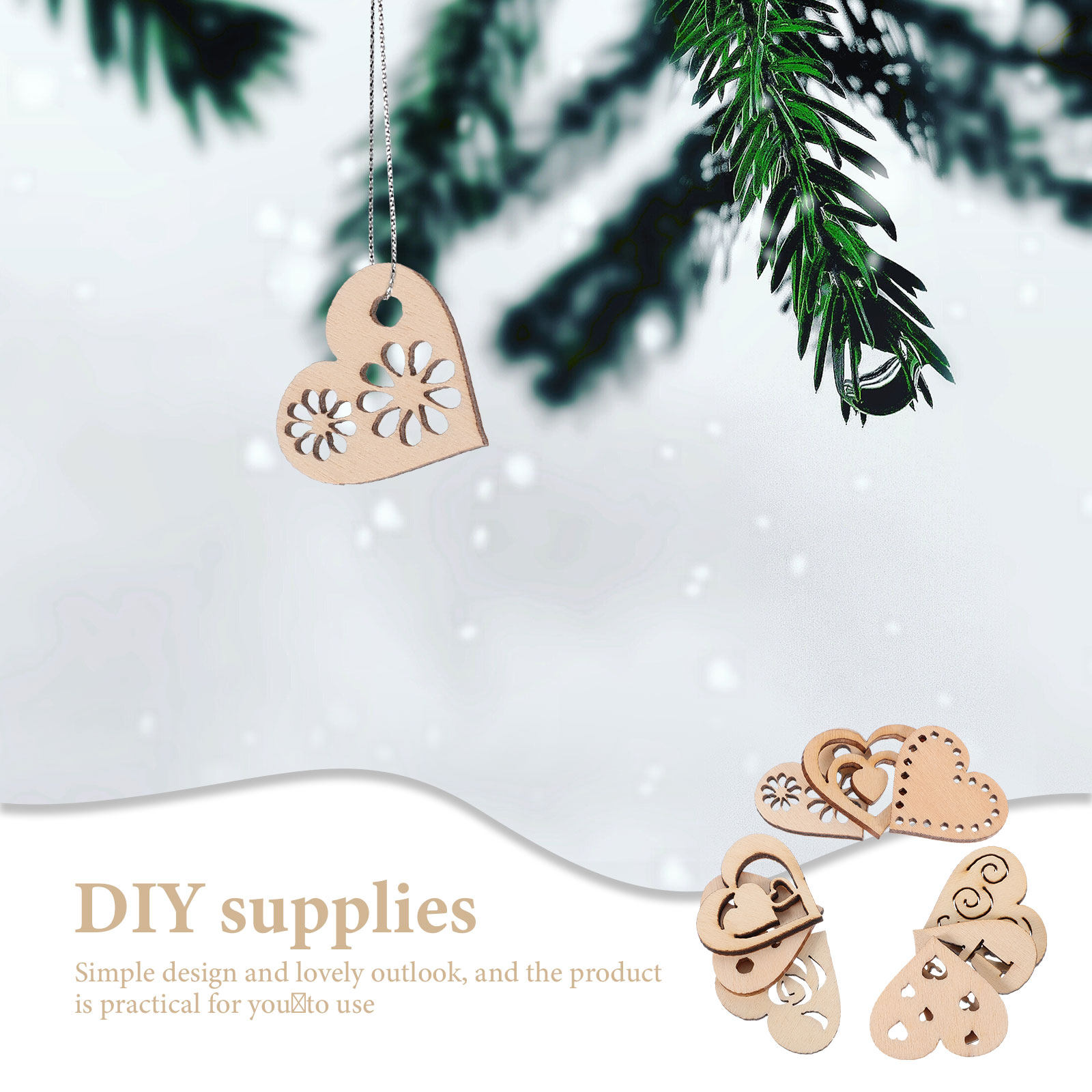 Набор деревянных заготовок в ф – обзор и цена Christmas Craft Embellishment