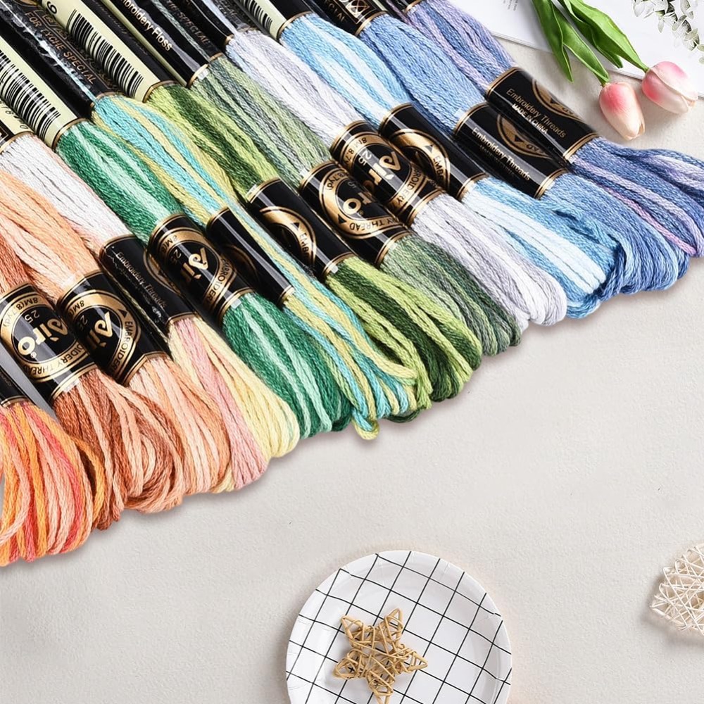 12 мотков, 105 ярдов, разноцве – обзор и цена Embroidery Embellishments
