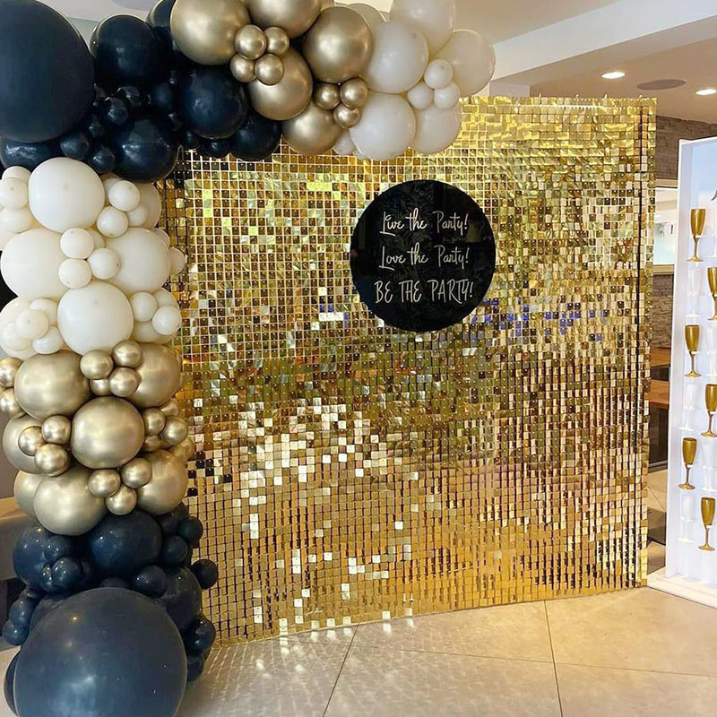 6-27 шт. светло-золотистых бле – обзор и цена Sequin Fabric Panel