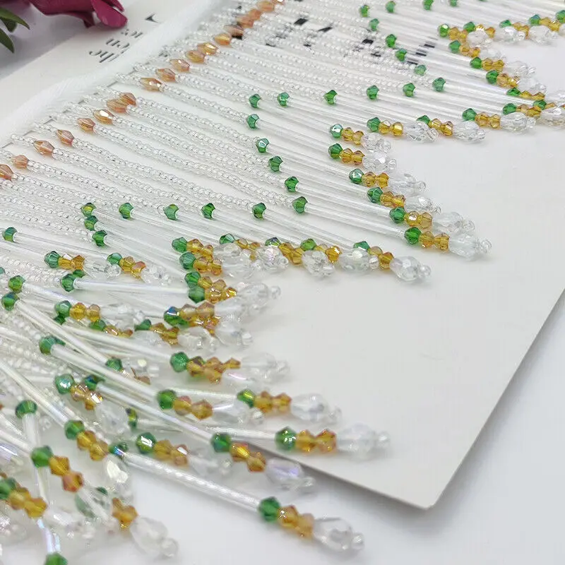 Стеклянная трубка с бахромой и – обзор и цена Beaded Trim Fringe