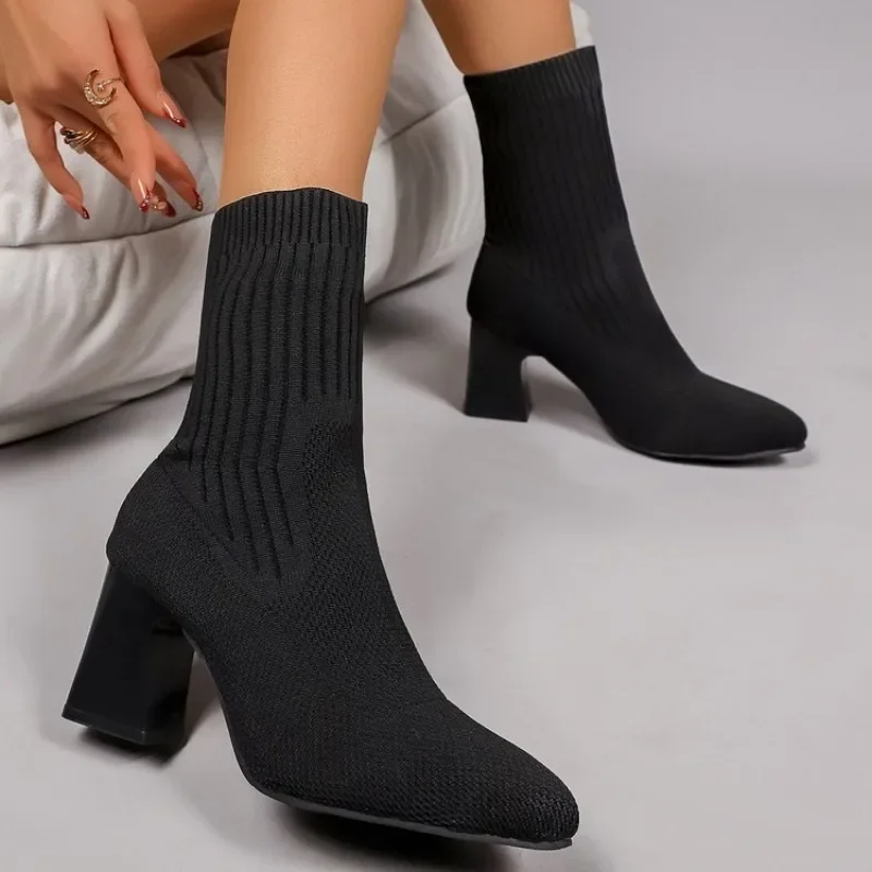 Модные женские вязаные ботильо – обзор и цена Embellish Knit