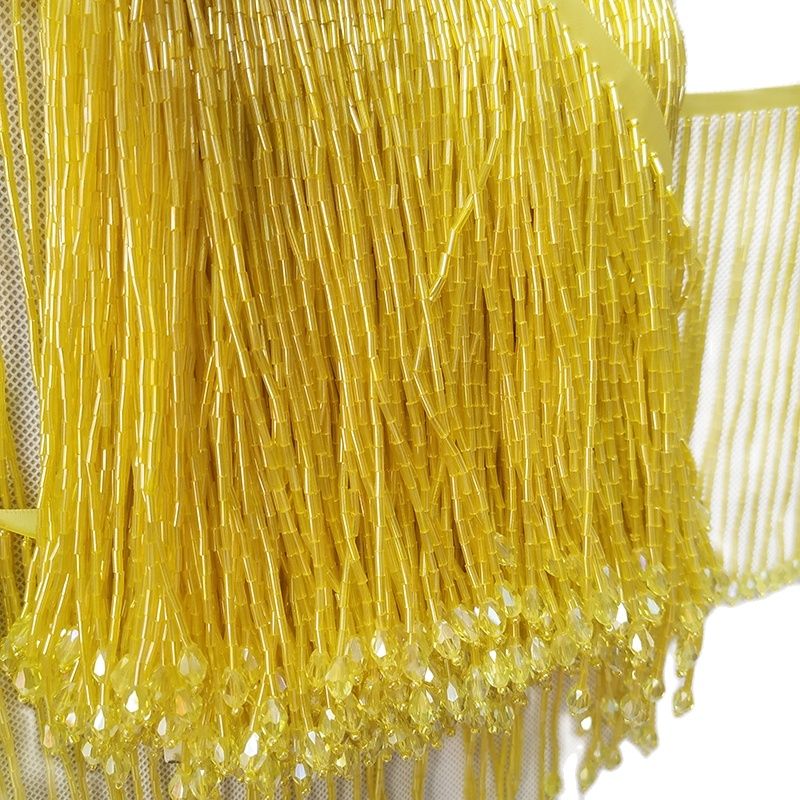 6-дюймовые широкие бусины со с – обзор и цена Beaded Trim Fringe