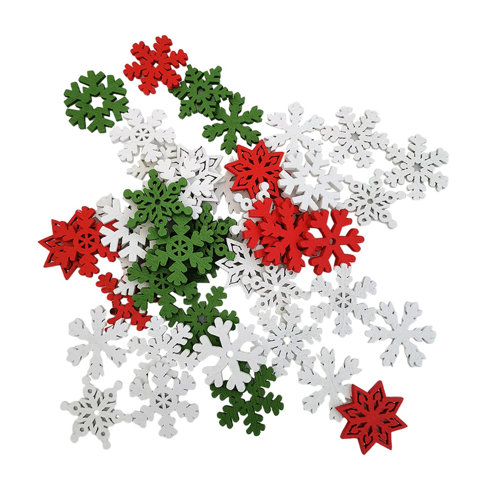 50 деревянных рождественских у – обзор и цена Christmas Craft Embellishment