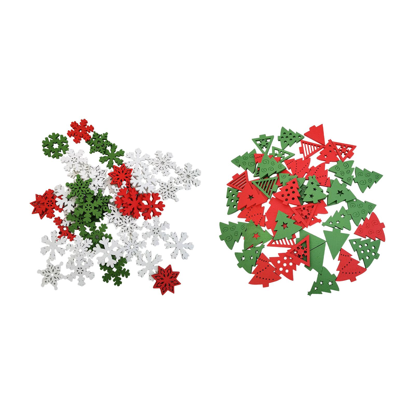 50 деревянных рождественских у – обзор и цена Christmas Craft Embellishment