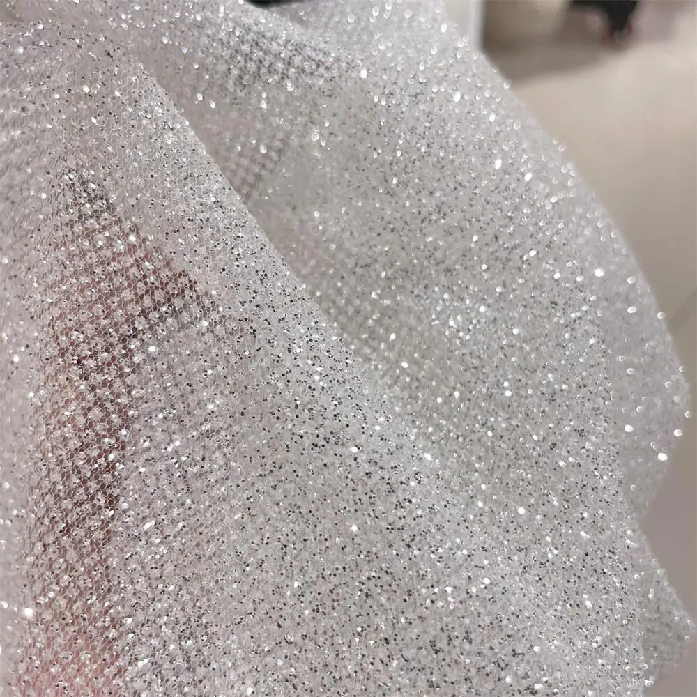 Superdensity-Серебряная блестя – обзор и цена Crystal Mesh Fabric